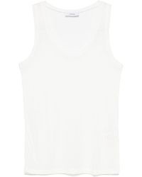 Lardini - Canotta bianca a coste - Lyst