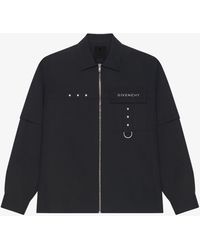 Givenchy - Camicia in cotone con dettagli in metallo - Lyst