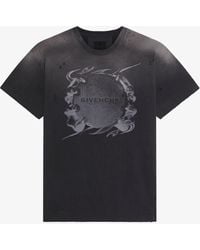 Givenchy - T-shirt décontracté en coton avec imprimé Ring - Lyst