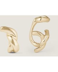Givenchy - Chain Link Earring And Earcuff Set In Metal - Lyst