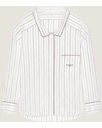 Givenchy - Camicia a righe in cotone e seta - Lyst
