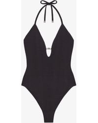 Givenchy - One-Piece 4G Swimsuit With Pearls - Lyst