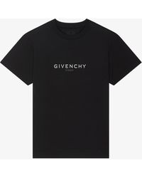 Givenchy - T-shirt slim Reverse in cotone - Lyst