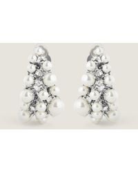 Givenchy - Boucles d'oreilles clips Crystal Pearl en métal, cristaux et perles - Lyst