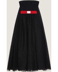 Givenchy - Lace Bustier Evening Dress - Lyst