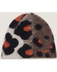 Givenchy - Berretto in lana di alpaca con jacquard leopardato - Lyst