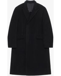 Givenchy - Manteau long en laine et cachemire double face - Lyst