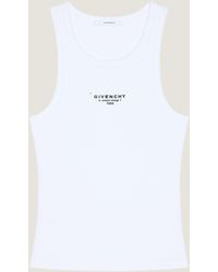 Givenchy - Canotta vestibilità slim in cotone con stampa Stamp - Lyst