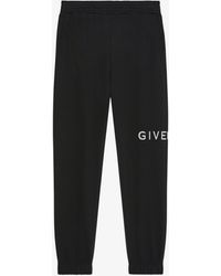 Givenchy - Pantaloni da jogging slim Archetype in tessuto garzato - Lyst