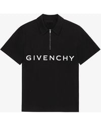 Givenchy - Archetype Zipped Polo Shirt - Lyst