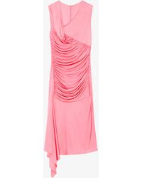 Givenchy - Robe drapée asymétrique en jersey - Lyst