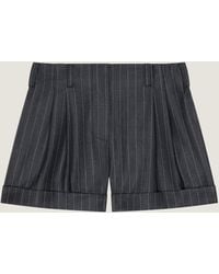 Givenchy - Double Pleat Striped Shorts - Lyst