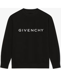 Givenchy - Felpa slim Archetype in tessuto garzato - Lyst