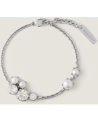 Givenchy - Bracciale Crystal Pearl in metallo, cristalli e perle - Lyst