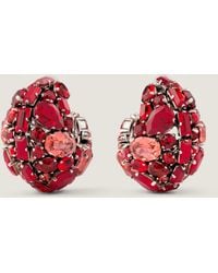 Givenchy - Bold Crystals Clip Earrings - Lyst