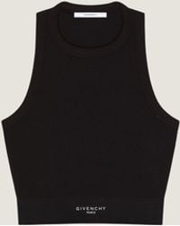 Givenchy - Canotta cropped in cotone con fascia - Lyst
