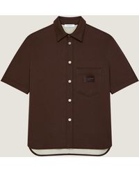 Givenchy - Camicia in scuba con applicazione Paris - Lyst