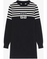 Givenchy - Robe rayée 4G en cachemire - Lyst