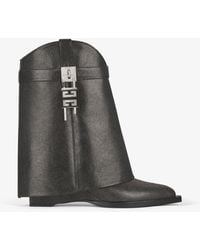 Givenchy - Shark Lock Cowboy Ankle Boots - Lyst
