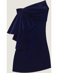 Givenchy - Abito bustier in velluto con fiocco oversize - Lyst