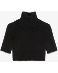Givenchy - Pull cropped en laine d'alpaga - Lyst