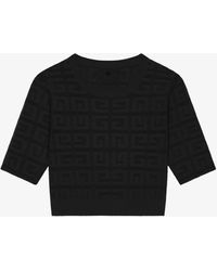 Givenchy - Pullover corto in jacquard 4G - Lyst