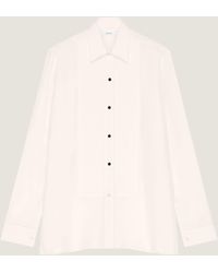 Givenchy - Camicia da smoking taglio slim in seta - Lyst