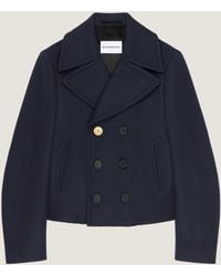 Givenchy - Cropped Pea Coat - Lyst