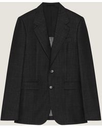 Givenchy - Single-Breasted Fitted Checked Jacket - Lyst