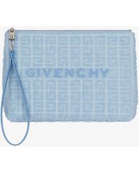 Givenchy - Pochette en coton éponge 4G - Lyst