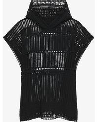 Givenchy - Poncho In Crochet - Lyst