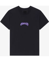 Givenchy - T-shirt ampia in cotone con motivo riflettente - Lyst