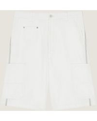 Givenchy - Bermuda cargo à chevrons en denim - Lyst
