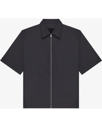 Givenchy - Zipped Shirt With 4g Detail - Lyst