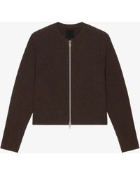 Givenchy - Cardigan oversize in lana con zip sul davanti - Lyst