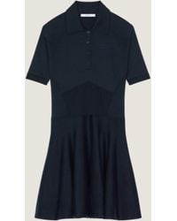 Givenchy - Abito mini stile polo in cotone e seta - Lyst