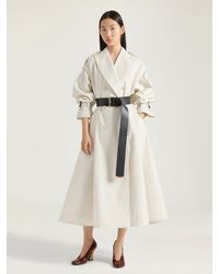 【関税＆送料込み】Givenchy Trench Givenchy Double-Breasted Volume Belted Wool Trench Coat