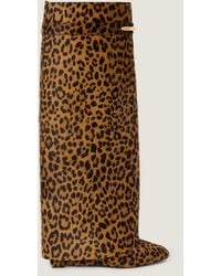 Givenchy - Bottes Shark Pinch en cuir effet pony à motif léopard - Lyst