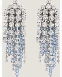 Givenchy - Orecchini Crystal Bow in metallo con cristalli e perle - Lyst