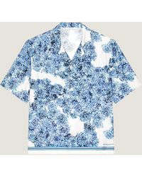 Givenchy - Camicia Couture Seam in seta con stampa Pompom - Lyst