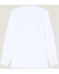 Givenchy - Collarless Tuxedo Shirt - Lyst