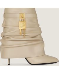 Givenchy - Bottines Shark Lock Stiletto en cuir nappa - Lyst