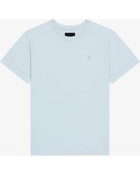 Givenchy - T-shirt en coton mercerisé à détail 4G - Lyst