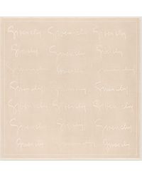 Givenchy - Scialle in seta e lana con firma - Lyst