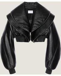 Givenchy - Cropped Bomber With Zipped Shawl Collar - Lyst
