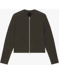 Givenchy - Cardigan oversize in lana con zip sul davanti - Lyst