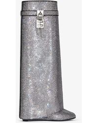 Givenchy - Bottes Shark Lock coupe ample en strass - Lyst