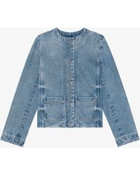 Givenchy - Giacca in denim con catene - Lyst