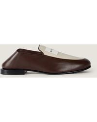 Givenchy - Mocassins Label en cuir brillant et toile - Lyst