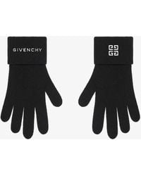 Givenchy - 4G Wool Knit Gloves - Lyst